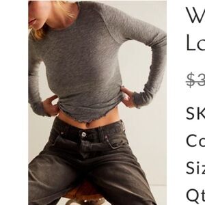 Free People Be My Baby Long Sleeve